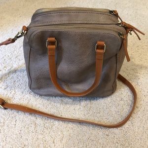 taupe crossbody purse